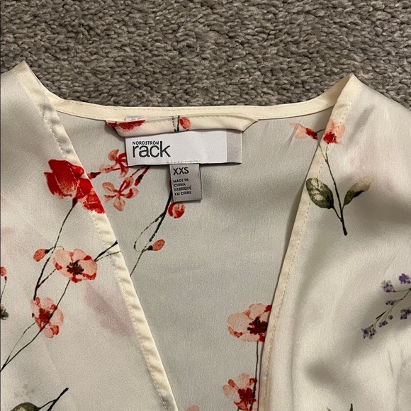 Floral Satin Robe - Picture 2 of 3